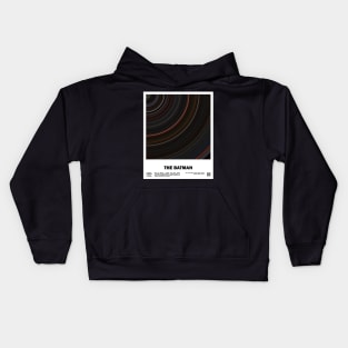 minimal_The_Batman Abstract Circular Art Movie Kids Hoodie